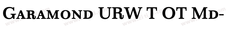 Garamond URW T OT Md字体转换
